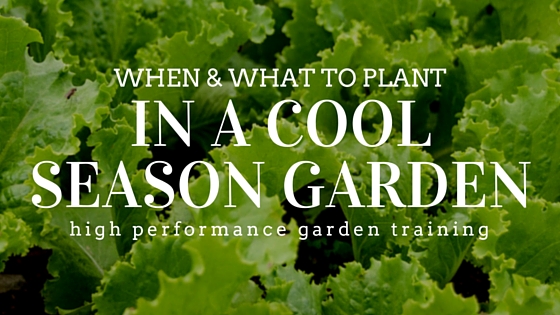 How to Plant a Cool Season Garden