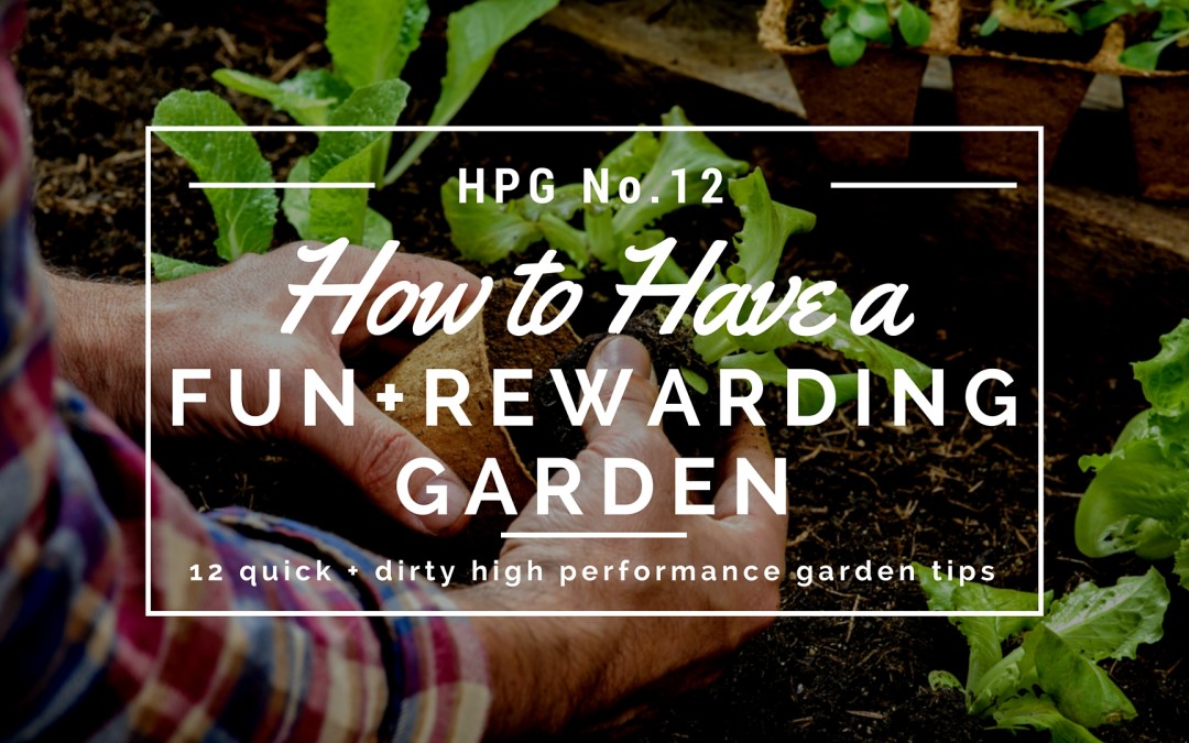 How to Have a Fun, Enjoyable and Rewarding Garden