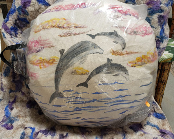 Floor Pillow - Dolphins
